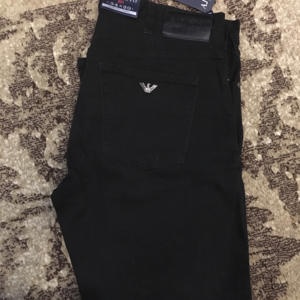 Armani Jeans black jeans 34/ 30